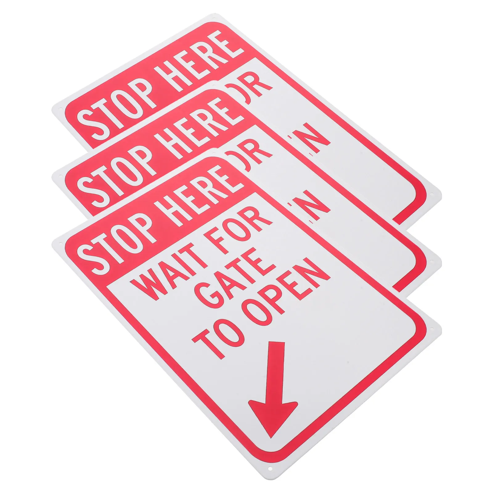 3Pcs Stop Here Warning Sign 12x8 Inch Vintage Iron Rounded Corner Metal Notice Plaque for Garage Gate Safety Outdoor Commercial
3Pcs Stop Here Warning Sign 12x8 Inch Vintage Iron Rounded Corner Metal Notice Plaque for Garage Gate Safety Outdoor Commercial