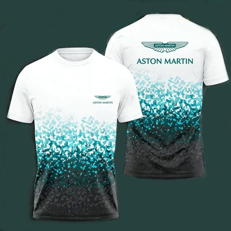 Aston Martin Co-branded Short-sleeve T-shirt Gradient Print Round Neck Casual Top for Men and Women Racing Fans
Aston Martin Co-branded Short-sleeve T-shirt Gradient Print Round Neck Casual Top for Men and Women Racing Fans