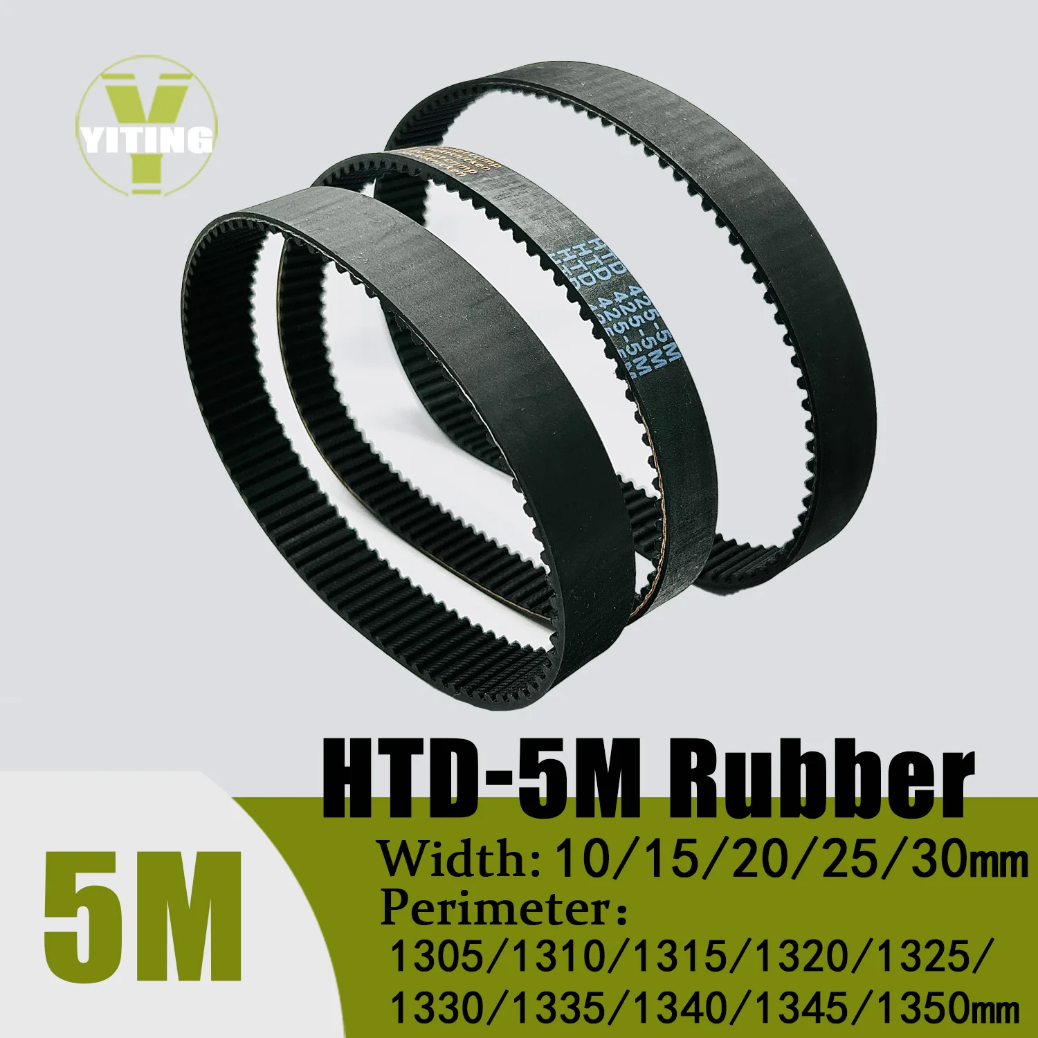 5M HTD Timing Belt Length 1305/1310/1315/1320/1325/1330/1335/1340/1345/1350mm Width10/15/20/25/30mm 5M Closed Synchronous Belts
5M HTD Timing Belt Length 1305/1310/1315/1320/1325/1330/1335/1340/1345/1350mm Width10/15/20/25/30mm 5M Closed Synchronous Belts