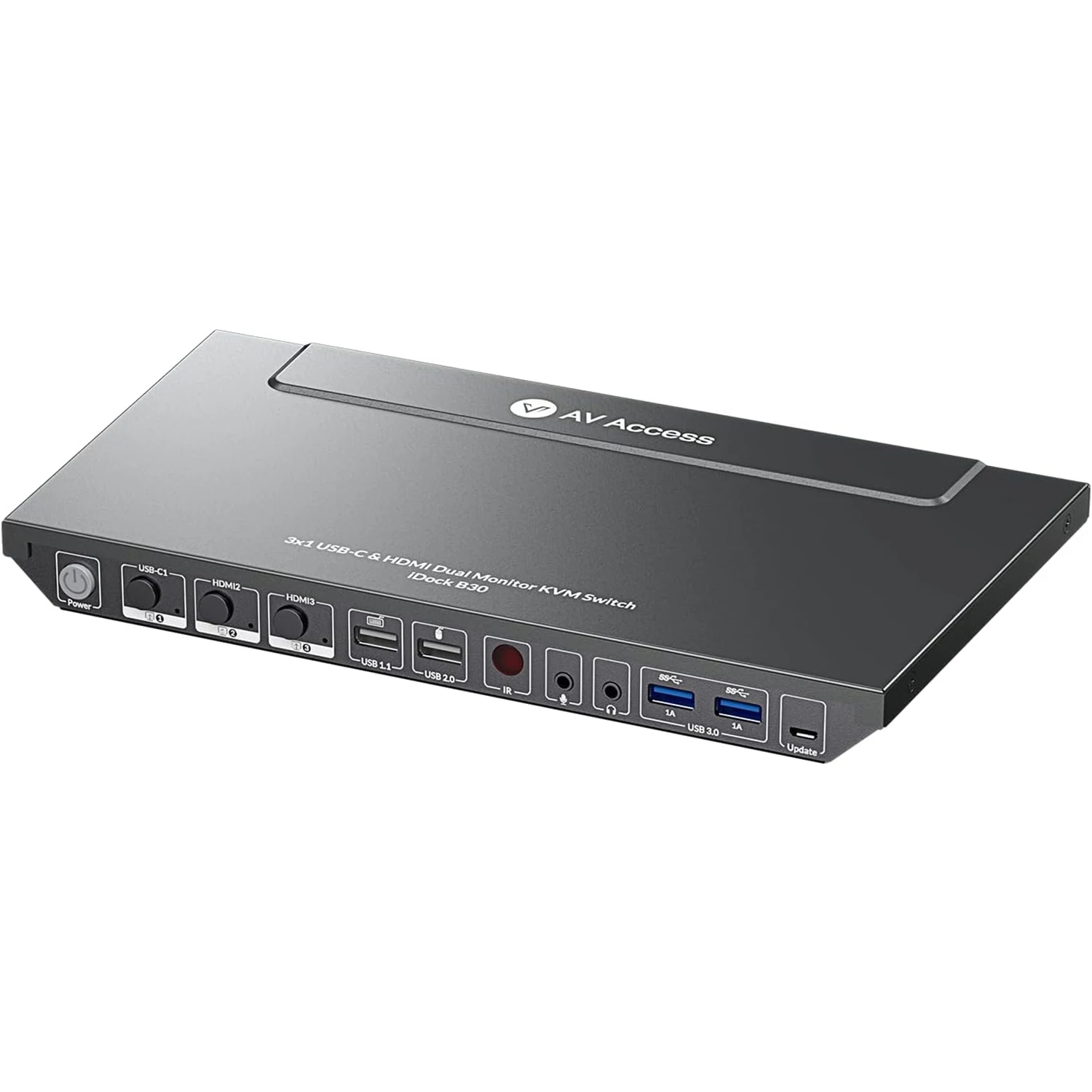 AV Access KVM Switch for 3 PCs, 2 Desktops Dual 4K Monitor Docking Station, Type-C 65W Charging for Laptop(iDock-B30)
AV Access KVM Switch for 3 PCs, 2 Desktops Dual 4K Monitor Docking Station, Type-C 65W Charging for Laptop(iDock-B30)