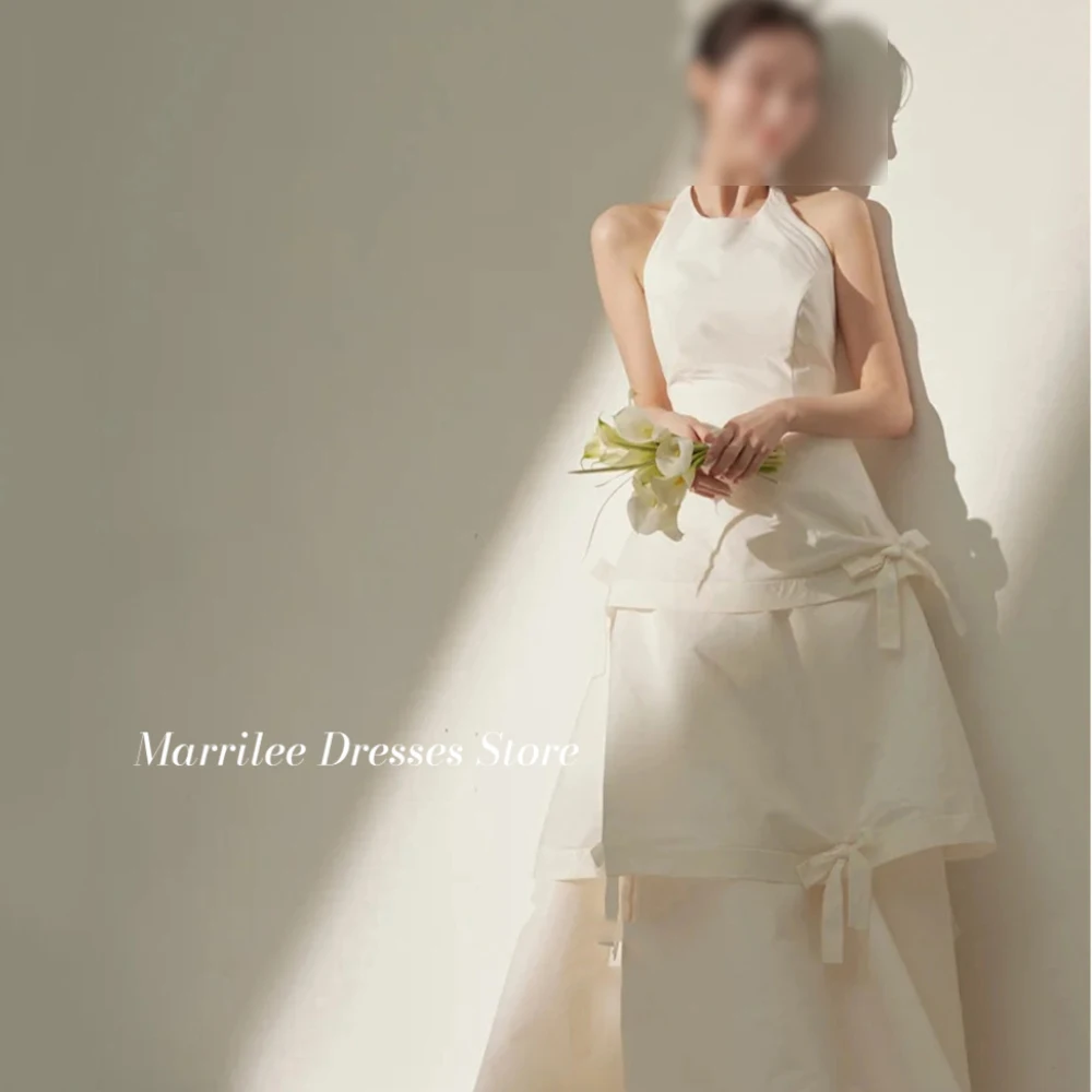 Marrilee Simple Ivory A-Line Bow Cake Stain Evening Dresses Charming Halter Sleeveless Floor Length Tiered Prom Party Gowns 2024
Marrilee Simple Ivory A-Line Bow Cake Stain Evening Dresses Charming Halter Sleeveless Floor Length Tiered Prom Party Gowns 2024