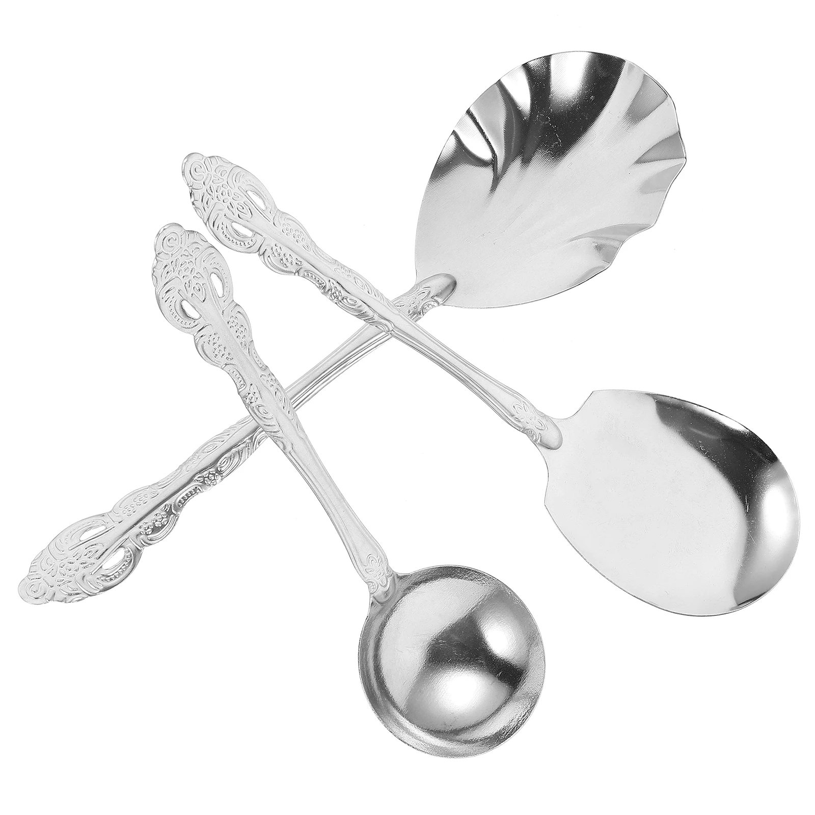 3pcs Kitchen Dining Tableware Set Stainless Steel Serving Spoons Utensils Soup Spoon Practical Wear Resistance Long Lasting
3pcs Kitchen Dining Tableware Set Stainless Steel Serving Spoons Utensils Soup Spoon Practical Wear Resistance Long Lasting