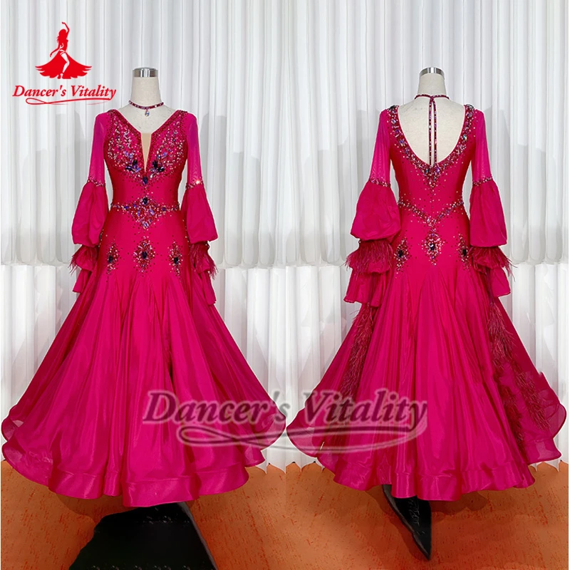 Social Dance Lantern Sleeves V-Back Dresses Luxurious AB Stones Customize Adult Foxtrot Waltz Contest Clothe Include Necklace
Social Dance Lantern Sleeves V-Back Dresses Luxurious AB Stones Customize Adult Foxtrot Waltz Contest Clothe Include Necklace