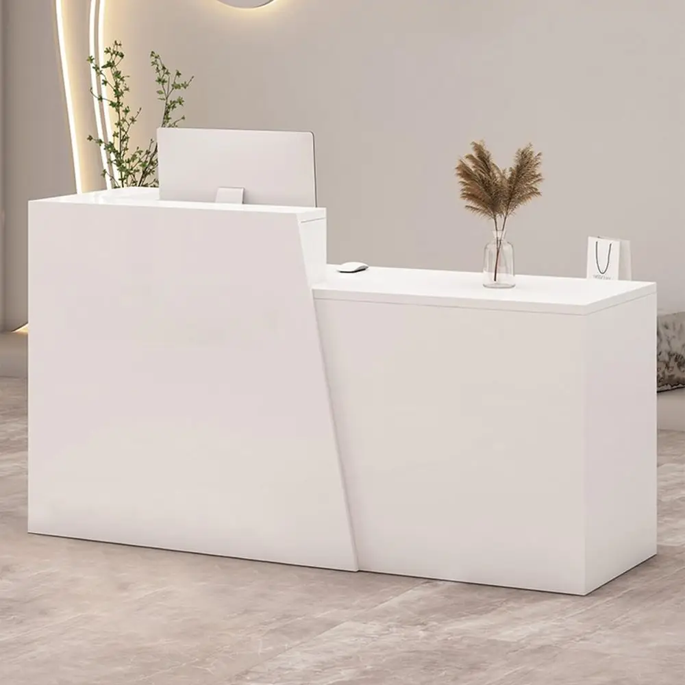 Reception Desk with Storage, Modern Checkout Counter for Store, Antich Front Desk for Salon, Boutique, Cafe Easy Assembly
Reception Desk with Storage, Modern Checkout Counter for Store, Antich Front Desk for Salon, Boutique, Cafe Easy Assembly