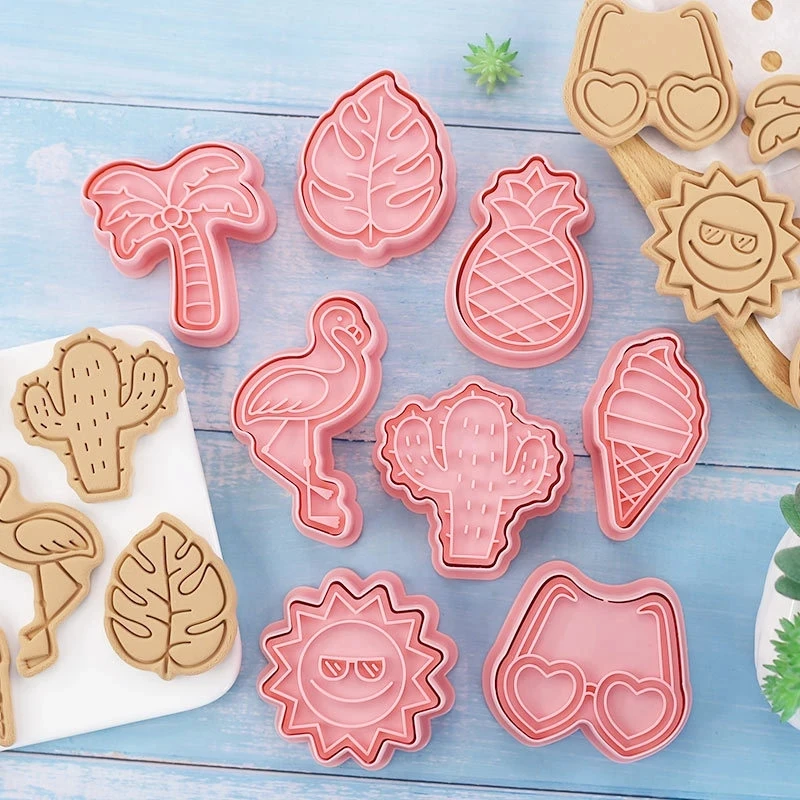 8pcs/set Hawaii Flamingo Cookie Mold Cutters Summer Pineapple Biscuit Fondant Mould For Pool Wedding Tropical Party Cake Decor
8pcs/set Hawaii Flamingo Cookie Mold Cutters Summer Pineapple Biscuit Fondant Mould For Pool Wedding Tropical Party Cake Decor
