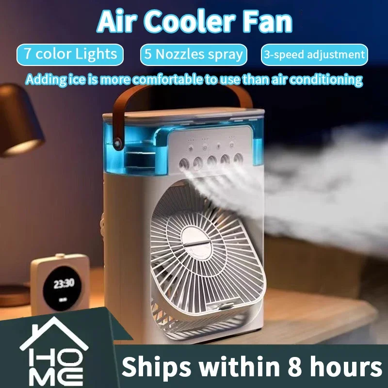 New 3 In 1 Fan AIr Conditioner Household Small Air Cooler LED Night Light Portable Humidifier Air Adjustment Fan Office Fan
New 3 In 1 Fan AIr Conditioner Household Small Air Cooler LED Night Light Portable Humidifier Air Adjustment Fan Office Fan