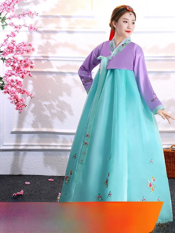 Large Size Traditional Korean Dress Stage Performance Costume Women's Group Daily Long Ancient Women's Clothing Korean Ethnicity
Large Size Traditional Korean Dress Stage Performance Costume Women's Group Daily Long Ancient Women's Clothing Korean Ethnicity