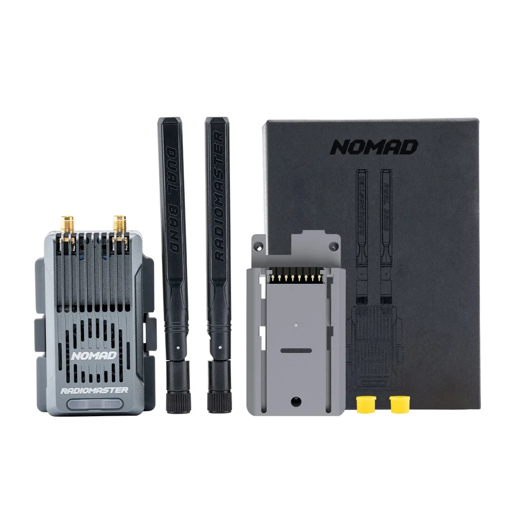 Двухдиапазонный модуль Radiomaster Nomad Gemini Xrossband ExpressLRS, встроенная световая полоса RGB с адаптером Nano/Micro модуля
Двухдиапазонный модуль Radiomaster Nomad Gemini Xrossband ExpressLRS, встроенная световая полоса RGB с адаптером Nano/Micro модуля