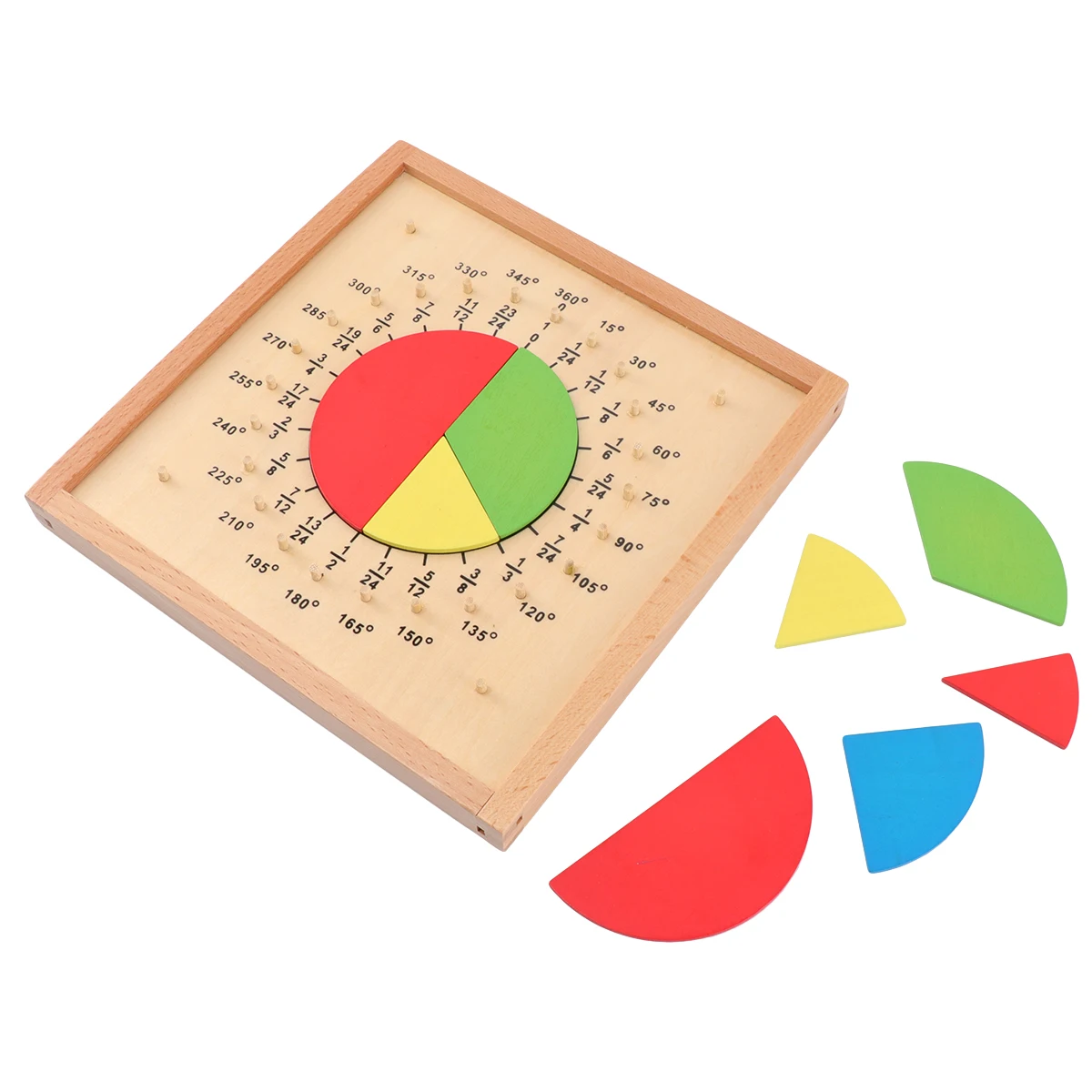 Wooden Fraction Board Kids Math Toy Educational Tool Montessori Style Fraction Teaching Toy Bright Color Safe Material
Wooden Fraction Board Kids Math Toy Educational Tool Montessori Style Fraction Teaching Toy Bright Color Safe Material