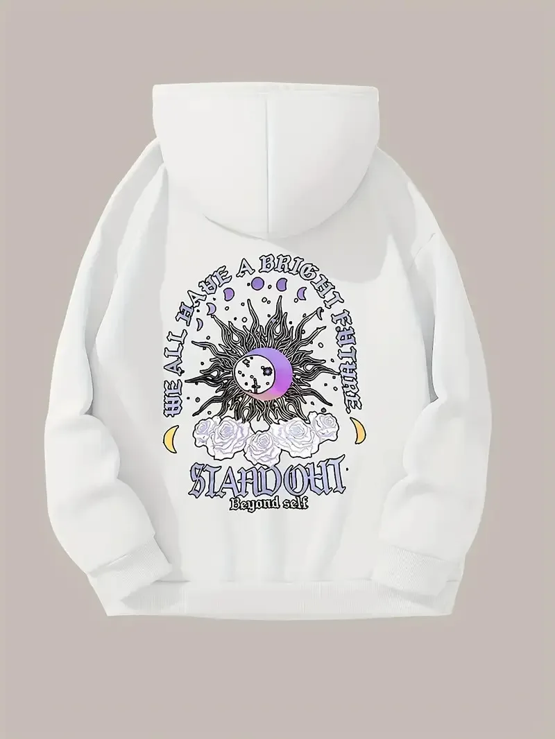 Sun Moon Graphic Printing Autumn and Winter Pure Cotton Men's and Women's Hoodies Outdoor Street Sports Training Brand Trendy
Sun Moon Graphic Printing Autumn and Winter Pure Cotton Men's and Women's Hoodies Outdoor Street Sports Training Brand Trendy