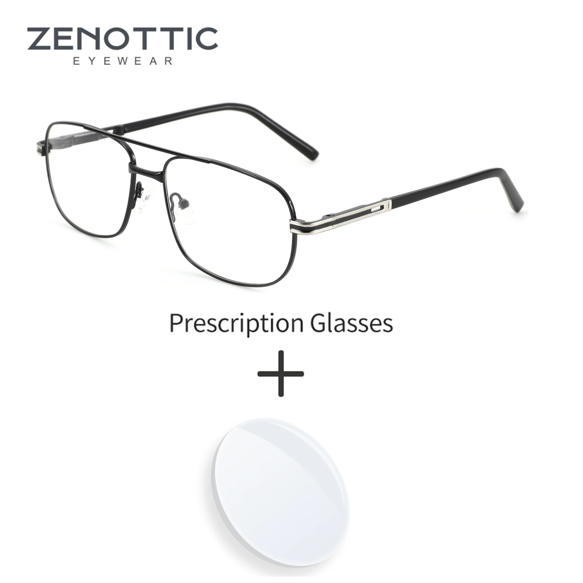 ZENOTTIC (XL Size) New Fashion Pilot Prescription Eyeglasses Men for High-quality Metal Aviator Photochromic Optical Glasses
ZENOTTIC (XL Size) New Fashion Pilot Prescription Eyeglasses Men for High-quality Metal Aviator Photochromic Optical Glasses