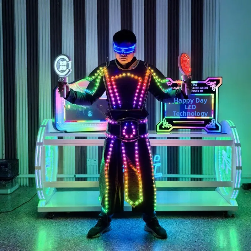 Remote Control Color Changing LED Light up Costume Glowing Fla Suit Bar KTV Stage Performance Outfit Aosphere Props Women...
Remote Control Color Changing LED Light up Costume Glowing Fla Suit Bar KTV Stage Performance Outfit Aosphere Props Women...