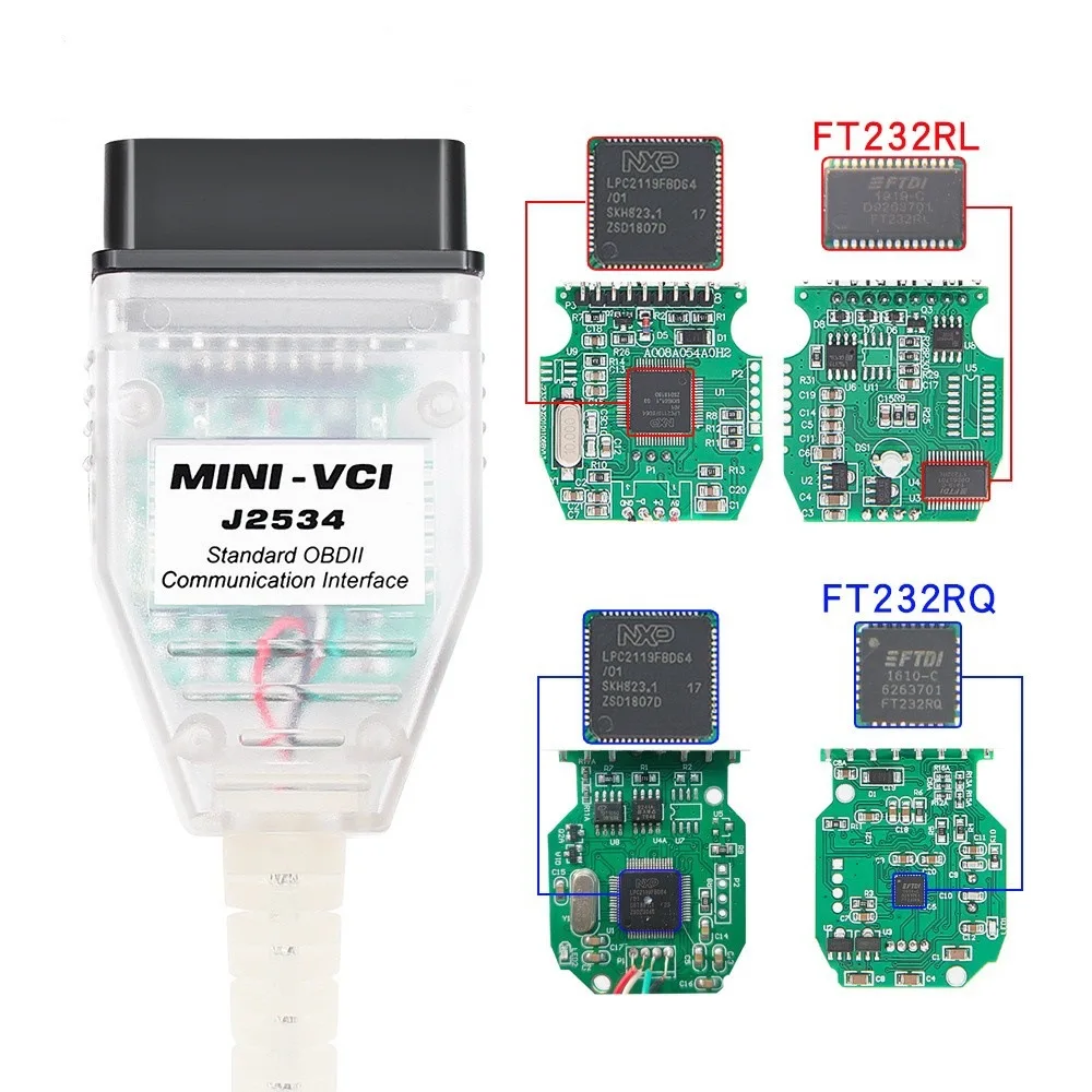 V18.00.008 For Toyota Mini VCI TIS Techstream OBD2 Car Diagnostic Cable With FTDI FT232RL/FT232RQ Full Chip
V18.00.008 For Toyota Mini VCI TIS Techstream OBD2 Car Diagnostic Cable With FTDI FT232RL/FT232RQ Full Chip