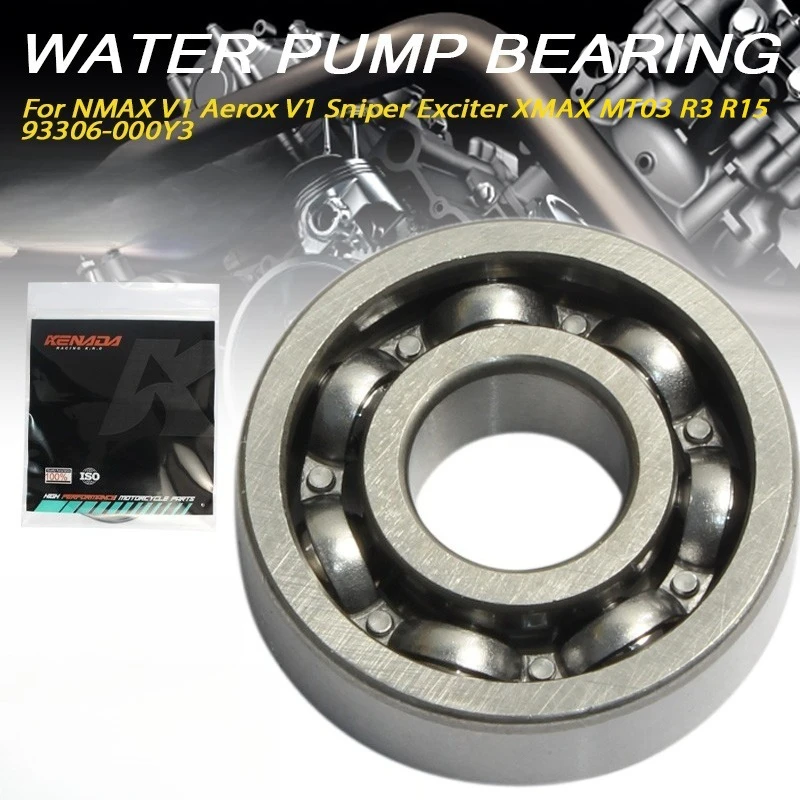 WATER PUMP BEARING For NMAX V1 Aerox V1 Sniper Exciter XMAX MT03 R3 R15 93306-000Y3
WATER PUMP BEARING For NMAX V1 Aerox V1 Sniper Exciter XMAX MT03 R3 R15 93306-000Y3
