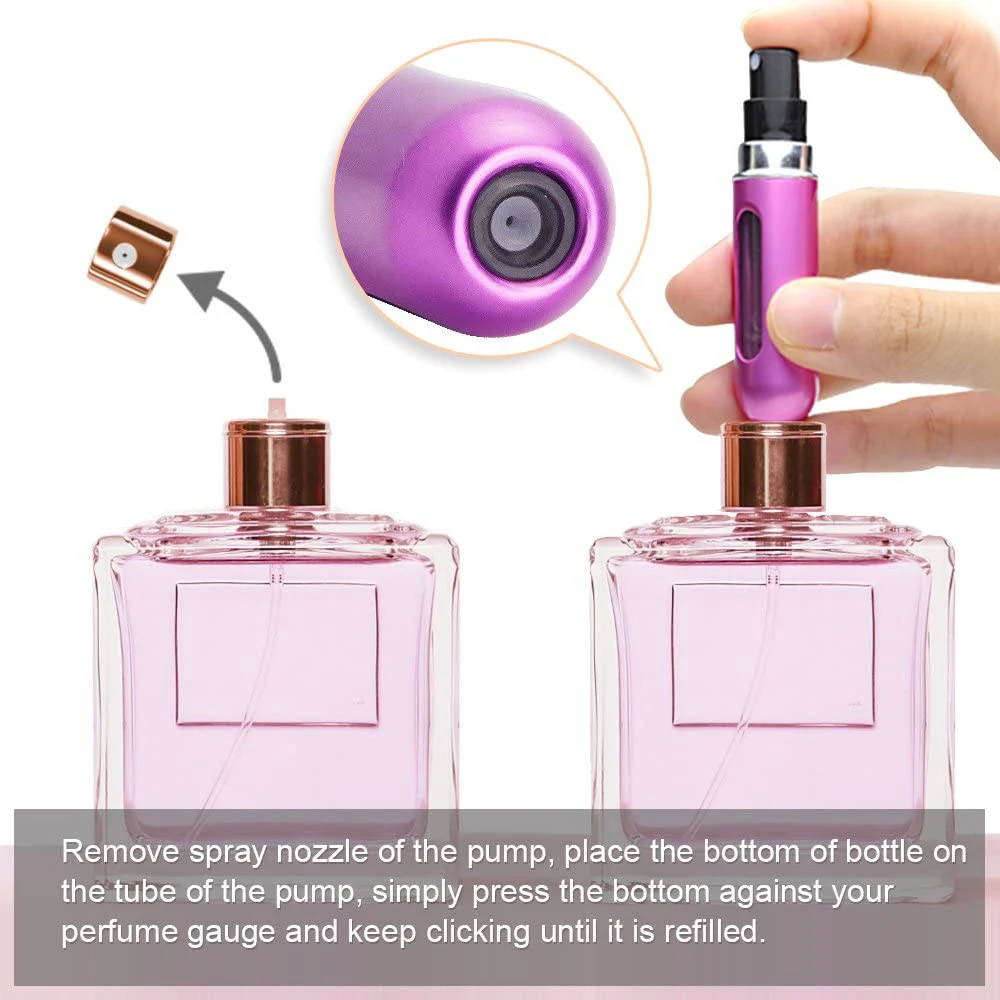 5ML Mini Bottle Refillable Perfume Spray with Spray Scent Pump Empty Cosmetic Containers Portable Atomizer Bottle Travel Outdoor
5ML Mini Bottle Refillable Perfume Spray with Spray Scent Pump Empty Cosmetic Containers Portable Atomizer Bottle Travel Outdoor