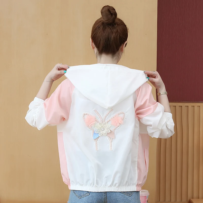 3D Flowers Hooded Stitch Sun Protection Women'S Clothes Spring Summer Zipper Cardigan Jacket Coat Vetement Femme 2023
3D Flowers Hooded Stitch Sun Protection Women'S Clothes Spring Summer Zipper Cardigan Jacket Coat Vetement Femme 2023