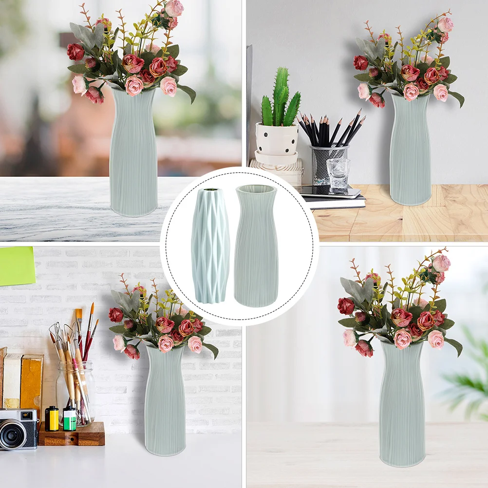 2Pcs Flower Arrangement Container Stylish Simple Vase Home Office Decoration Creative Desktop Flower Vase Ornament 
2Pcs Flower Arrangement Container Stylish Simple Vase Home Office Decoration Creative Desktop Flower Vase Ornament