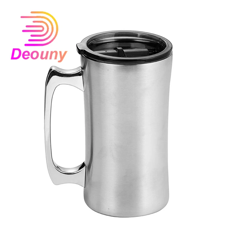 DEOUNY Stainless Steel Vacuum Double-layer Cocktail Flask With Handle Large Beer Mug Heat Preservation Cold Water Cup With Cover
DEOUNY Stainless Steel Vacuum Double-layer Cocktail Flask With Handle Large Beer Mug Heat Preservation Cold Water Cup With Cover
