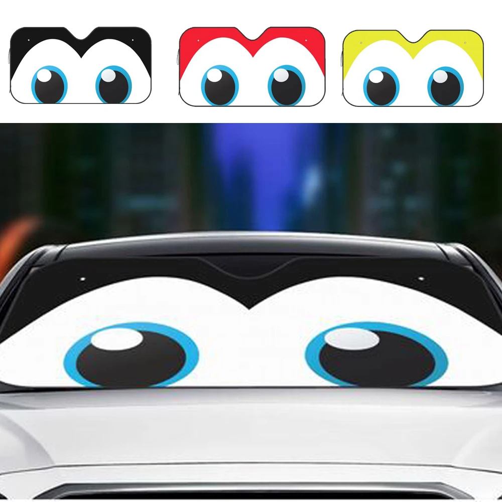 Cartooon Cute Eyes Sunshade Windscreen Fashion Car Front Windshield 76x140cm Sunshade Visor Solar Protect
Cartooon Cute Eyes Sunshade Windscreen Fashion Car Front Windshield 76x140cm Sunshade Visor Solar Protect