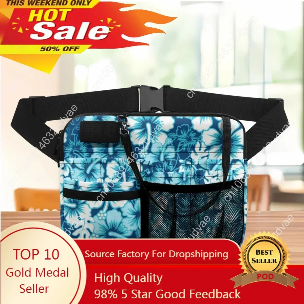 Luxury Hibiscus Flower Hawaiian Style Women's Waist Bag Adjustable Casual Medical Nurse Belt Bag Organizer Pouch Tool Holder New
Luxury Hibiscus Flower Hawaiian Style Women's Waist Bag Adjustable Casual Medical Nurse Belt Bag Organizer Pouch Tool Holder New
