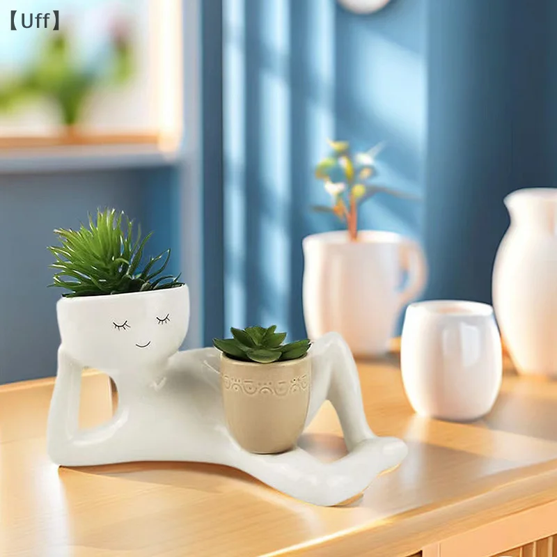 Lazy Guy Planter Smiling Face Resin Plant Pot With Drainage Hole Lying Down Figure Funny Planters
Lazy Guy Planter Smiling Face Resin Plant Pot With Drainage Hole Lying Down Figure Funny Planters