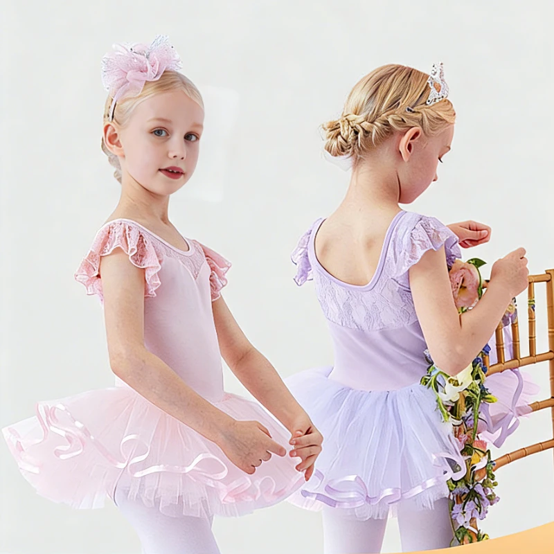 Girls' Ballet Leotard: Kids' Dance Wear with Cotton Lace Sleeves for Stage Performances&Practice Toddler Princess-Style Outfit
Girls' Ballet Leotard: Kids' Dance Wear with Cotton Lace Sleeves for Stage Performances&Practice Toddler Princess-Style Outfit