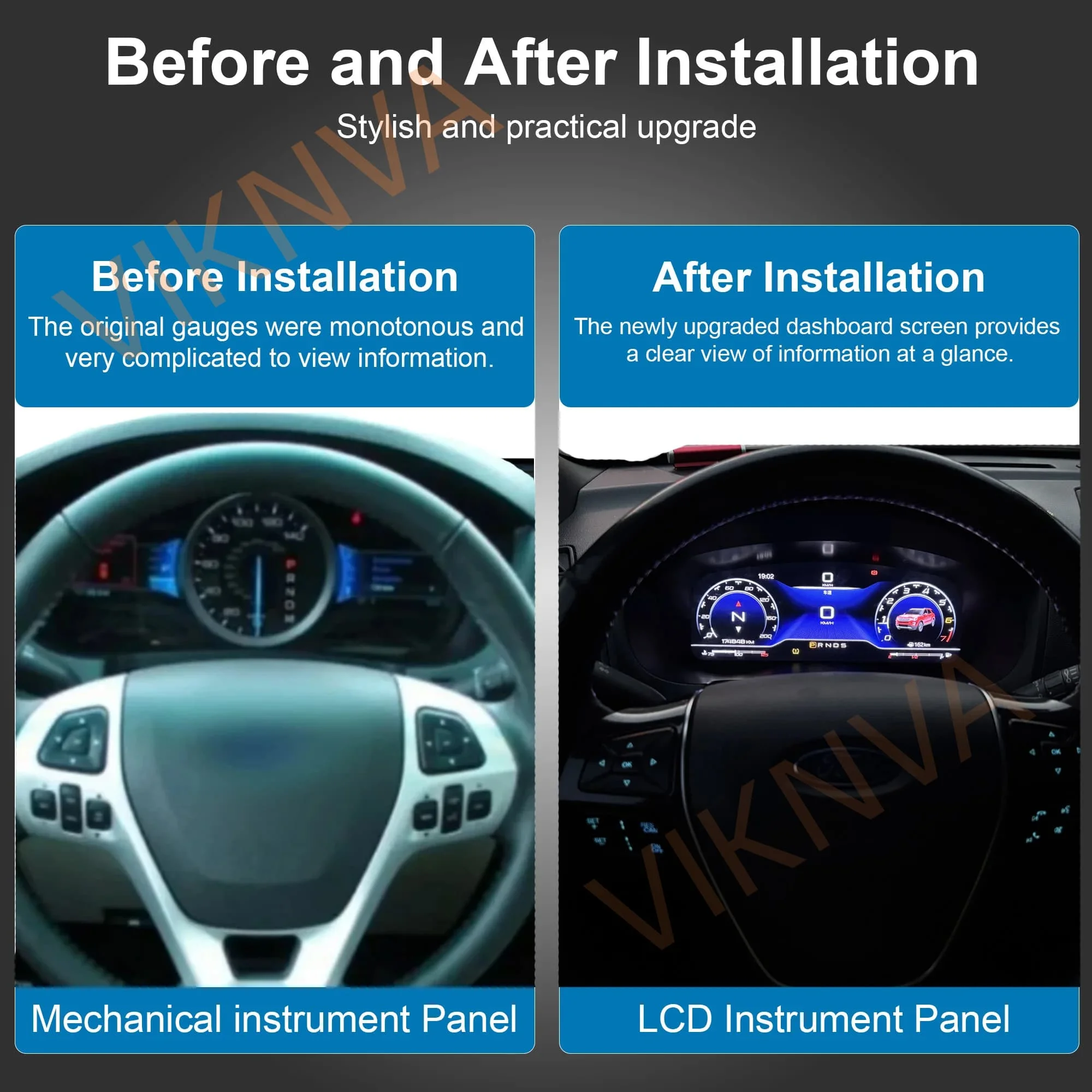 For Ford Explorer 2017-2018 Digital instrument cluster Virtual cockpit instrument cluster counter speedometer Carplay support
For Ford Explorer 2017-2018 Digital instrument cluster Virtual cockpit instrument cluster counter speedometer Carplay support