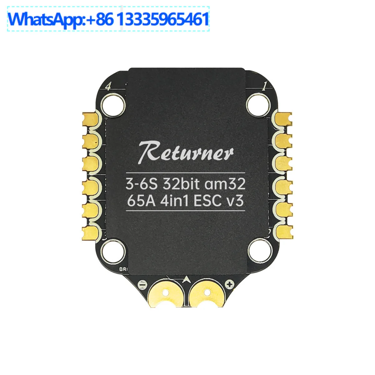 Returner 3-6S 32Bit AM32 65A (4IN1) ESC V3 4-в-1, поперечная машина ESC
Returner 3-6S 32Bit AM32 65A (4IN1) ESC V3 4-в-1, поперечная машина ESC