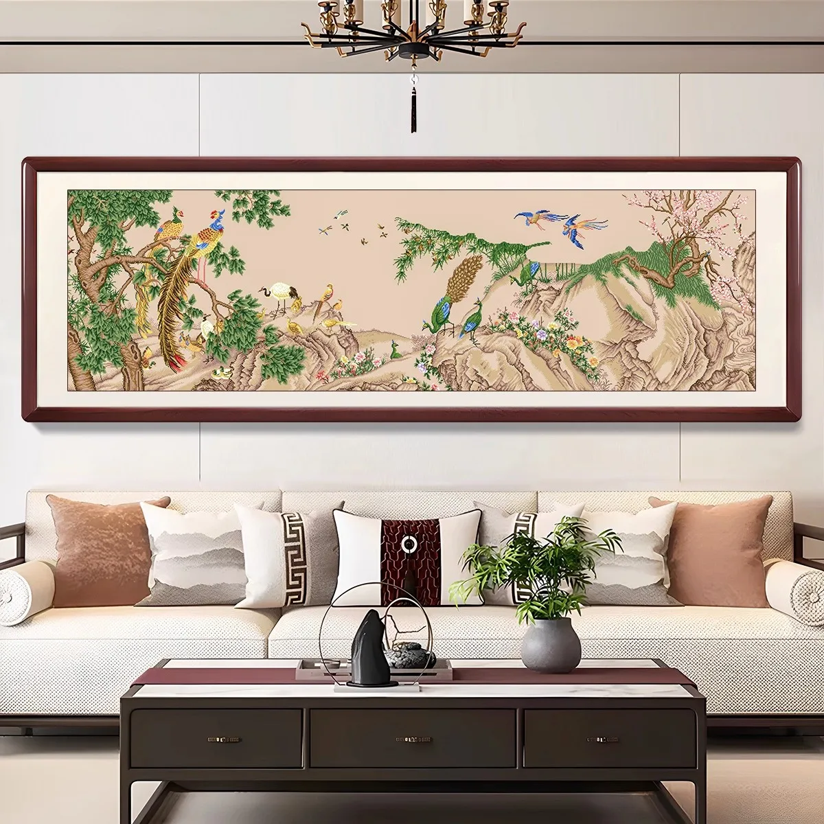 Hundred Birds Paying Homage to the Phoenix 11CT Print On Canvas Cross Stitch DIY Set Kit Needlework Embroidery 52 Colors
Hundred Birds Paying Homage to the Phoenix 11CT Print On Canvas Cross Stitch DIY Set Kit Needlework Embroidery 52 Colors