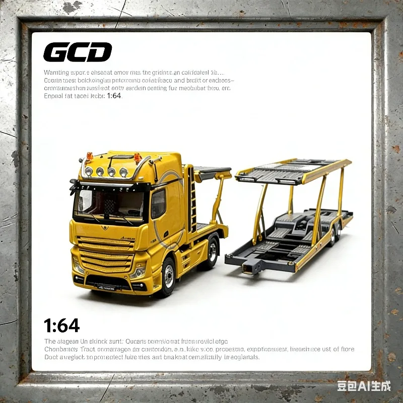 GCD 1:64 Actros double-decker truck trailer, alloy car model for simulation, boys' toy, adult collection piece.
GCD 1:64 Actros double-decker truck trailer, alloy car model for simulation, boys' toy, adult collection piece.