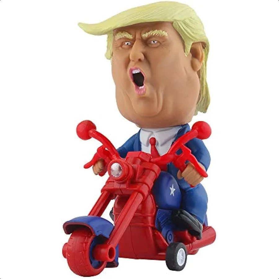 DINOBROS президент Дональд Трамп 2024, игрушечная фигурка, езда на мотоцикле, забавный автомобиль, новинка, кляп, подарок для фанатов Трампа
DINOBROS президент Дональд Трамп 2024, игрушечная фигурка, езда на мотоцикле, забавный автомобиль, новинка, кляп, подарок для фанатов Трампа