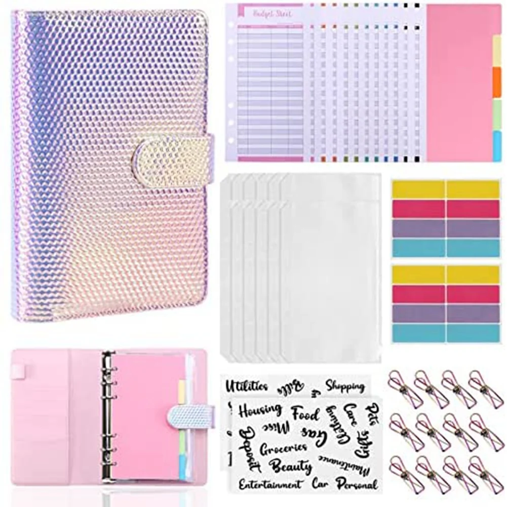 A6 Budget Binder Set, 46Pcs 6-Ring Budget Planner Organizer Money Saving Binder for Home Office School Travel
A6 Budget Binder Set, 46Pcs 6-Ring Budget Planner Organizer Money Saving Binder for Home Office School Travel