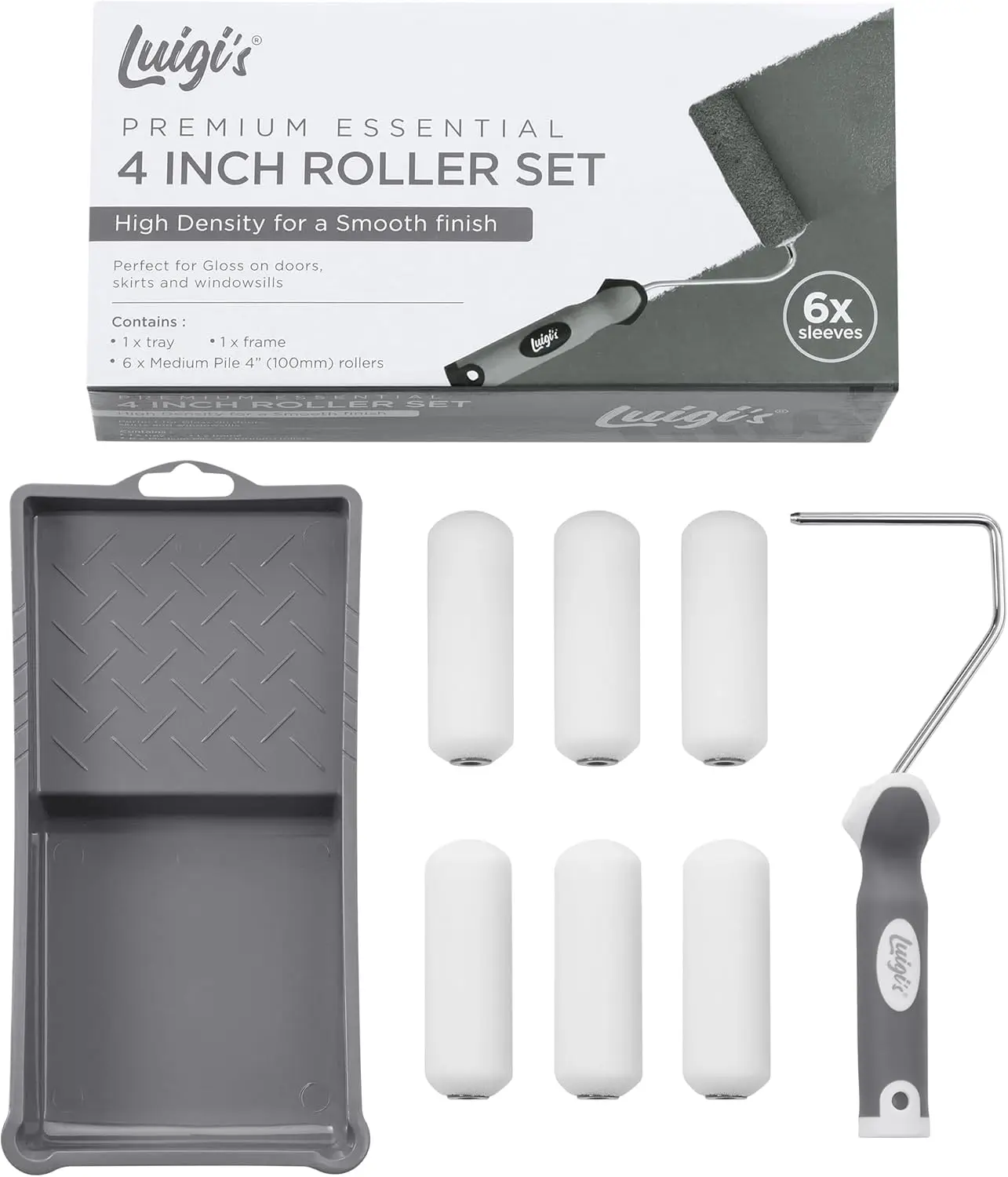 4-Inch Mini Paint Roller Set with Tray - 6 Pack for Smooth DIY Painting on Walls and Furniture
4-Inch Mini Paint Roller Set with Tray - 6 Pack for Smooth DIY Painting on Walls and Furniture