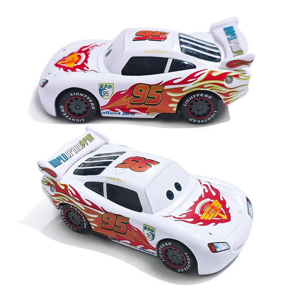 Disney Pixar Cars 2-го поколения, белые гоночные игрушки McQueen 1/55, металлическая литая модель автомобиля, аниме-фигурка, мультяшные подарки
Disney Pixar Cars 2-го поколения, белые гоночные игрушки McQueen 1/55, металлическая литая модель автомобиля, аниме-фигурка, мультяшные подарки