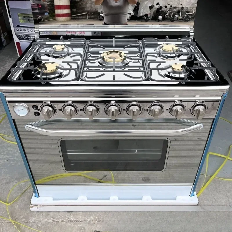 English version 5 gas one-piece oven outlet one-piece vertical oven
English version 5 gas one-piece oven outlet one-piece vertical oven