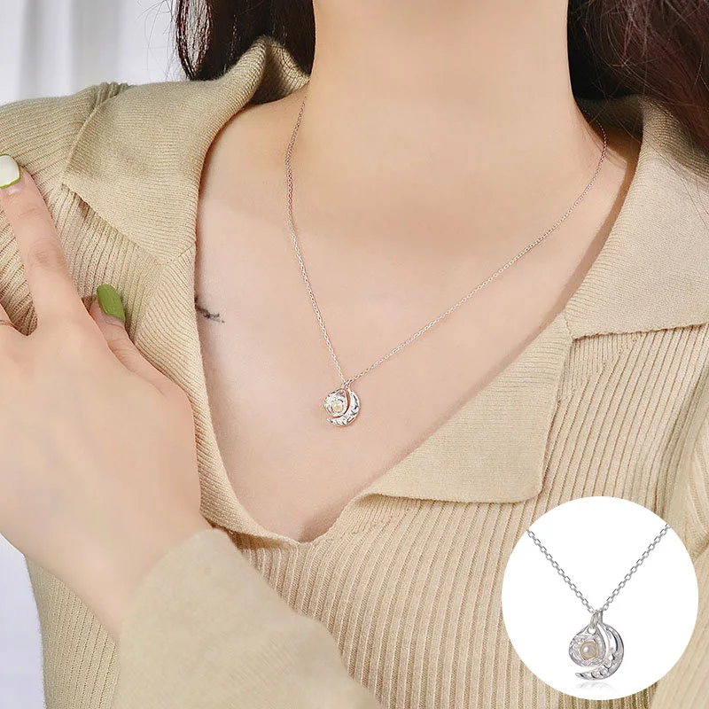 100% 925 Sterling Silver Pearl Moon Necklace for Women Girl Fashion Irregular Liquid Lava Design Jewelry Party Gift Dropshipping
100% 925 Sterling Silver Pearl Moon Necklace for Women Girl Fashion Irregular Liquid Lava Design Jewelry Party Gift Dropshipping