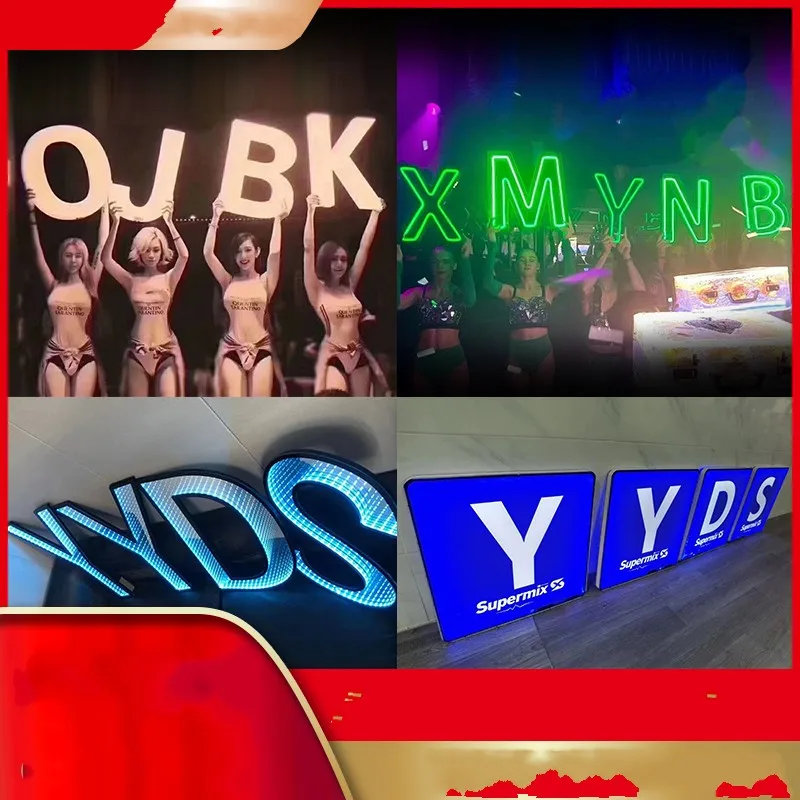 Customized LED Lighting Luminous Alphabet Letter BOTTLE PRESENTER VIP Service Neon Sign for Wedding NightClub Party Lounge Bar
Customized LED Lighting Luminous Alphabet Letter BOTTLE PRESENTER VIP Service Neon Sign for Wedding NightClub Party Lounge Bar