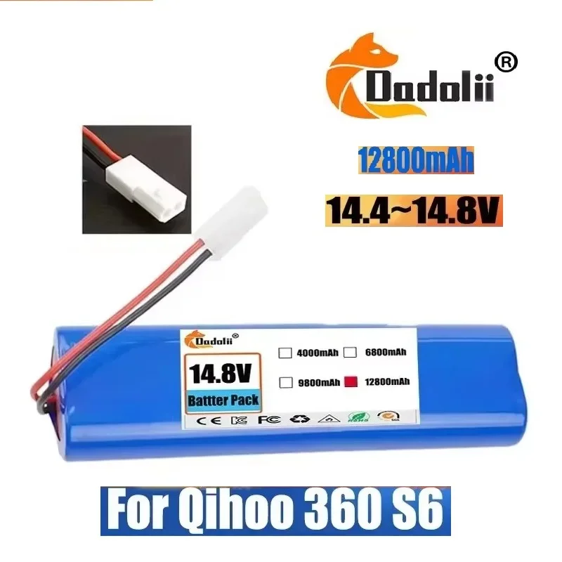 Qihoo 360 S6 робот-пылесос аккумулятор 14,4 В 12800 мАч новые оригинальные детали для оборудования для домашней уборки
Qihoo 360 S6 робот-пылесос аккумулятор 14,4 В 12800 мАч новые оригинальные детали для оборудования для домашней уборки