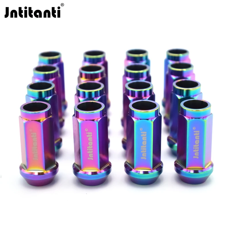 Jntitanti titanium nut M12*1.25*45mm racing cone seat Gr.5 titanium lug nut for Nissan,Greatwall,Geely,Subaru,Suzuki etc.
Jntitanti titanium nut M12*1.25*45mm racing cone seat Gr.5 titanium lug nut for Nissan,Greatwall,Geely,Subaru,Suzuki etc.