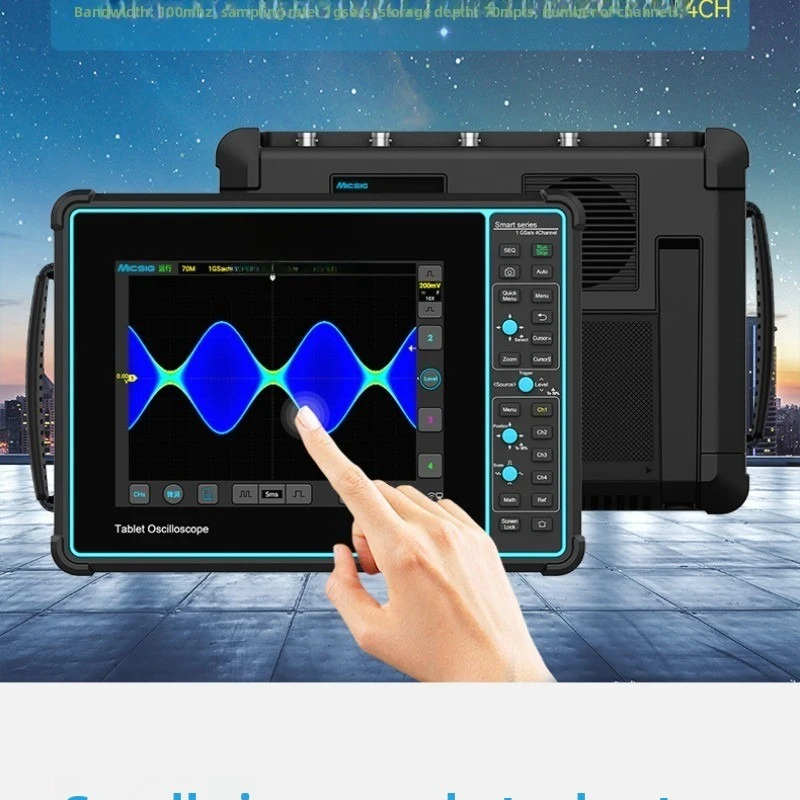 Digital oscilloscope portable handheld four channel 100M bandwidth STO1104E
Digital oscilloscope portable handheld four channel 100M bandwidth STO1104E