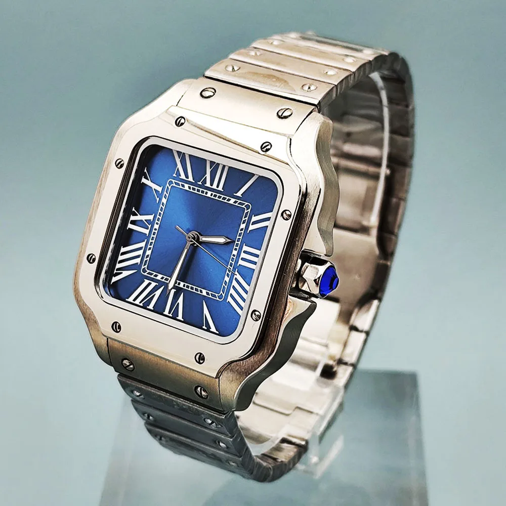 Часы NH35, синие часы с римским циферблатом, мужские часы из нержавеющей стали, модифицированные часы, подходят для часов с механизмом NH35, аксессуары
Часы NH35, синие часы с римским циферблатом, мужские часы из нержавеющей стали, модифицированные часы, подходят для часов с механизмом NH35, аксессуары