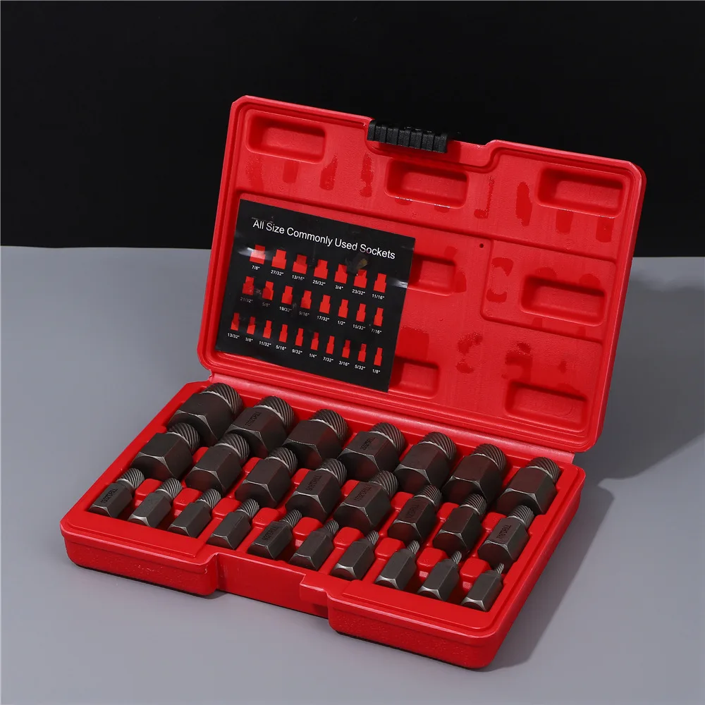 New Damaged Screw Extractor Kit Hex Bolt Stud Extractor for Removing Repairment Tools British System Set Screw Extractor
New Damaged Screw Extractor Kit Hex Bolt Stud Extractor for Removing Repairment Tools British System Set Screw Extractor