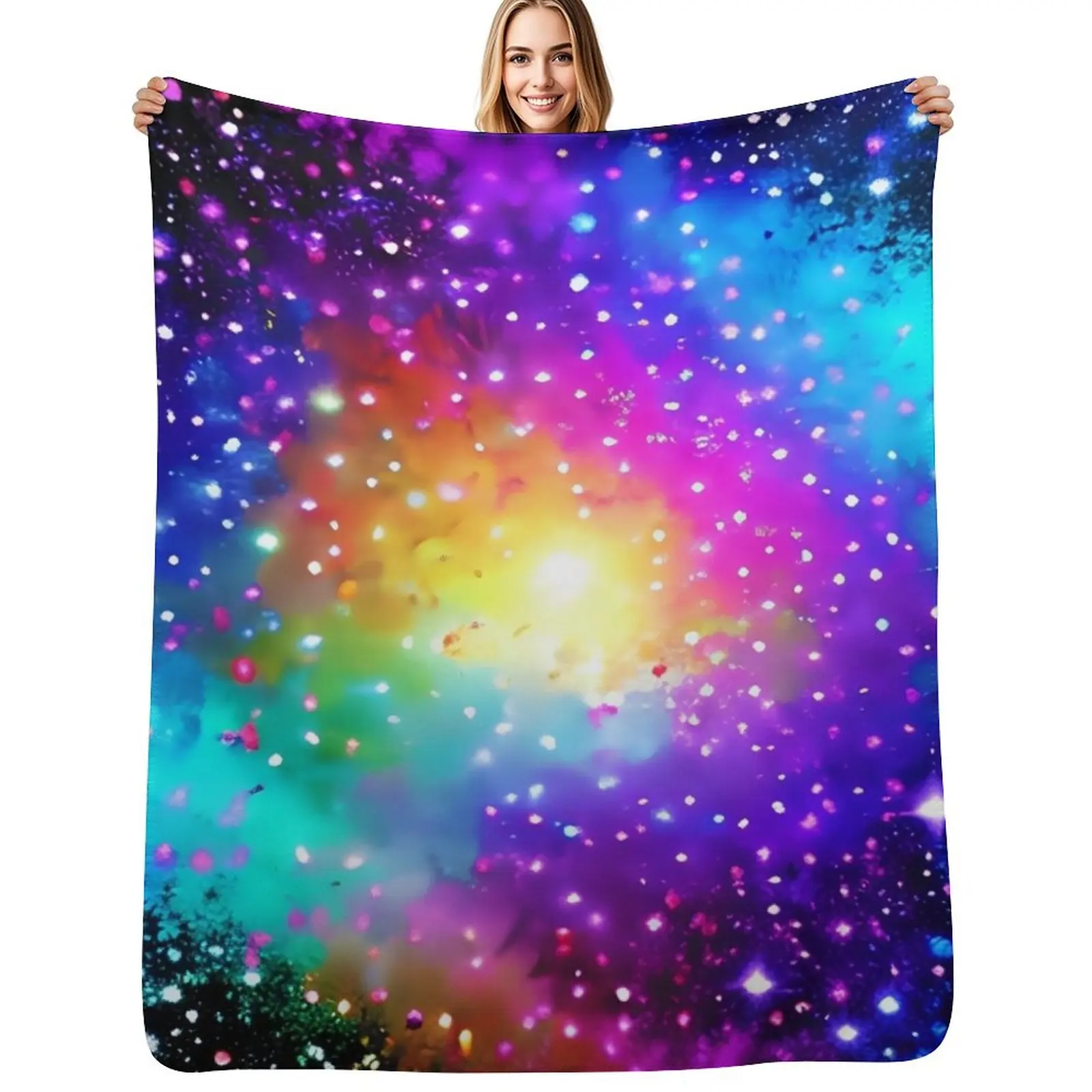 Rainbow Galaxy art Throw Blanket Winter beds Decorative Sofa Heavy Hairys Blankets
Rainbow Galaxy art Throw Blanket Winter beds Decorative Sofa Heavy Hairys Blankets