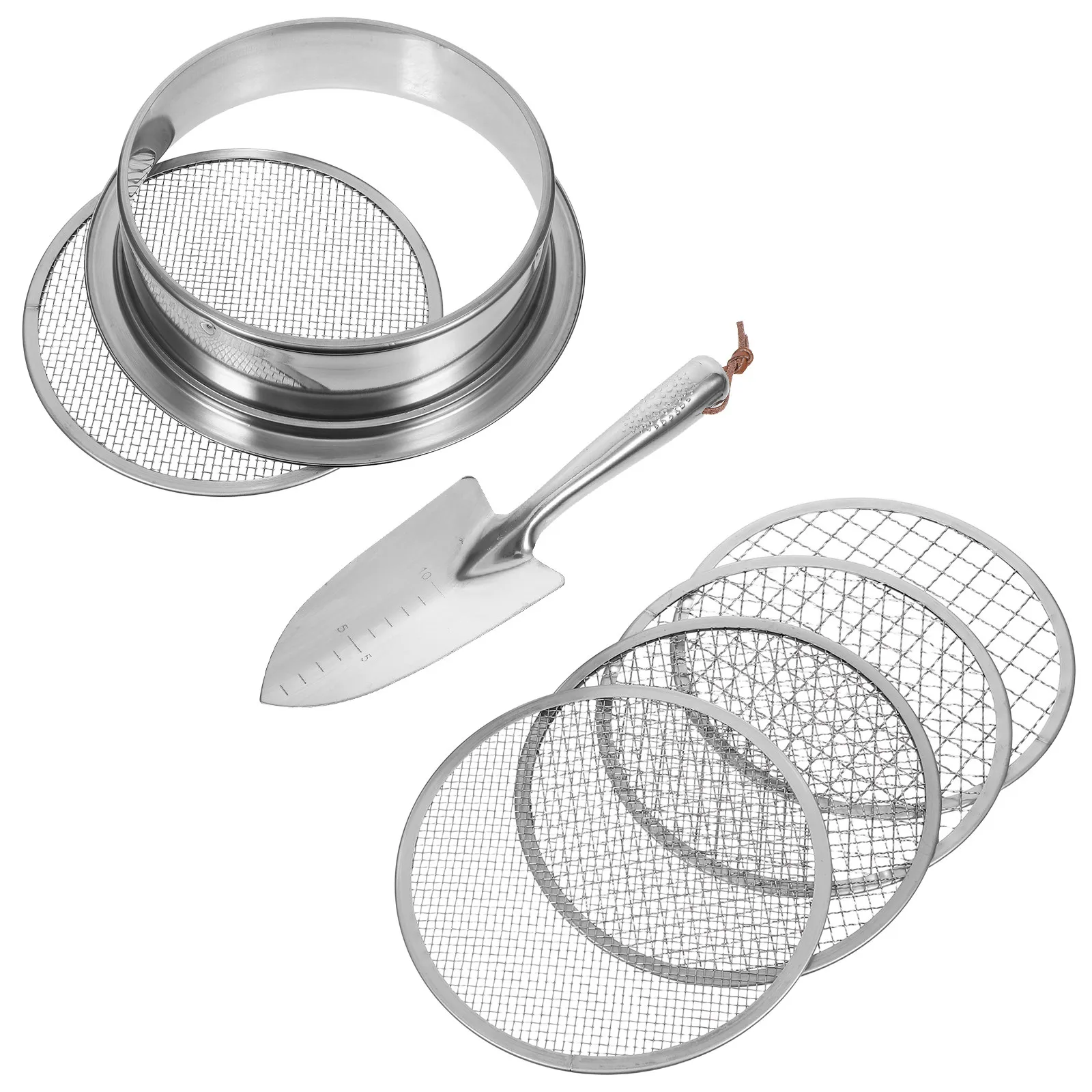1Set Stainless Steel Soil Sifter Set for Gardening with Multiple Mesh Sizes Garden Sieve for Soil and Stones Compost Sieve Dirt
1Set Stainless Steel Soil Sifter Set for Gardening with Multiple Mesh Sizes Garden Sieve for Soil and Stones Compost Sieve Dirt