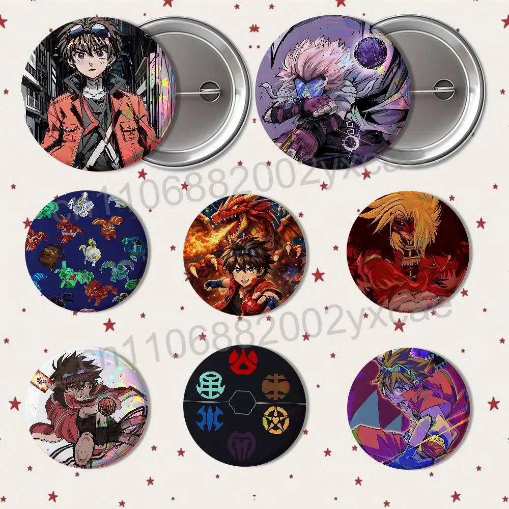 game Bakugan Battle Brawlers 58mm 44mm Round Pins Creativity Printed Pictures Text Metal Lapel Badges Brooches Jewelry
game Bakugan Battle Brawlers 58mm 44mm Round Pins Creativity Printed Pictures Text Metal Lapel Badges Brooches Jewelry
