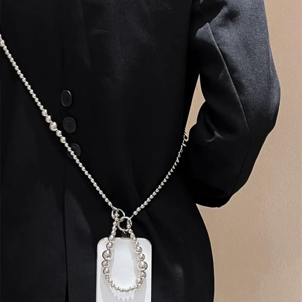 Double Chain Silver Beaded Phone Lanyard Luxury Stylish Phone Anti-lost Rope Elegant Phone Case Chain Straps Phone Accessories
Double Chain Silver Beaded Phone Lanyard Luxury Stylish Phone Anti-lost Rope Elegant Phone Case Chain Straps Phone Accessories