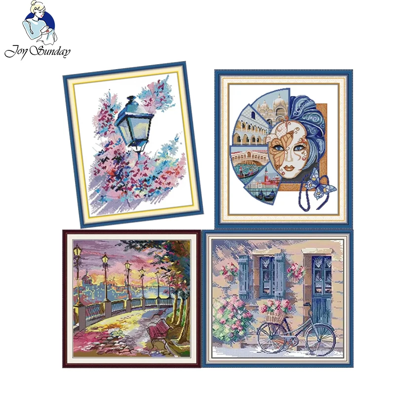 Joy Sunday Cross Stitch Kit Full Set Twilight Light PatternHome Decor Gift DMC Thread 16/14/11CT Hand Embroidery Set With Tool
Joy Sunday Cross Stitch Kit Full Set Twilight Light PatternHome Decor Gift DMC Thread 16/14/11CT Hand Embroidery Set With Tool