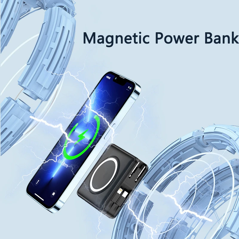 6 in1 15000mAh Magnetic Wireless Power Bank Wall Charger for iPhone 16 Xiaomi Samsung 22.5W Fast Charging with AC Plug Powerbank
6 in1 15000mAh Magnetic Wireless Power Bank Wall Charger for iPhone 16 Xiaomi Samsung 22.5W Fast Charging with AC Plug Powerbank