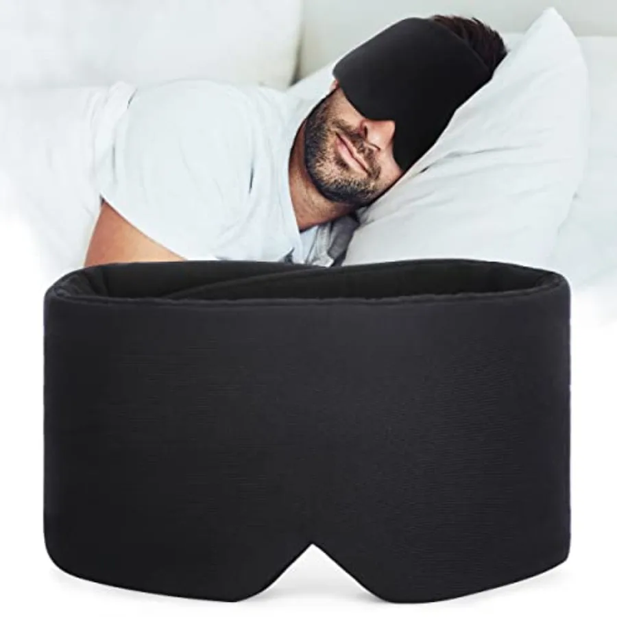 Sleep Mask Blackout - Handmade Cotton Sleep Mask for Women Men Eye Mask for Sleeping Black Soft Eye Cover for Sleeping with Adj
Sleep Mask Blackout - Handmade Cotton Sleep Mask for Women Men Eye Mask for Sleeping Black Soft Eye Cover for Sleeping with Adj