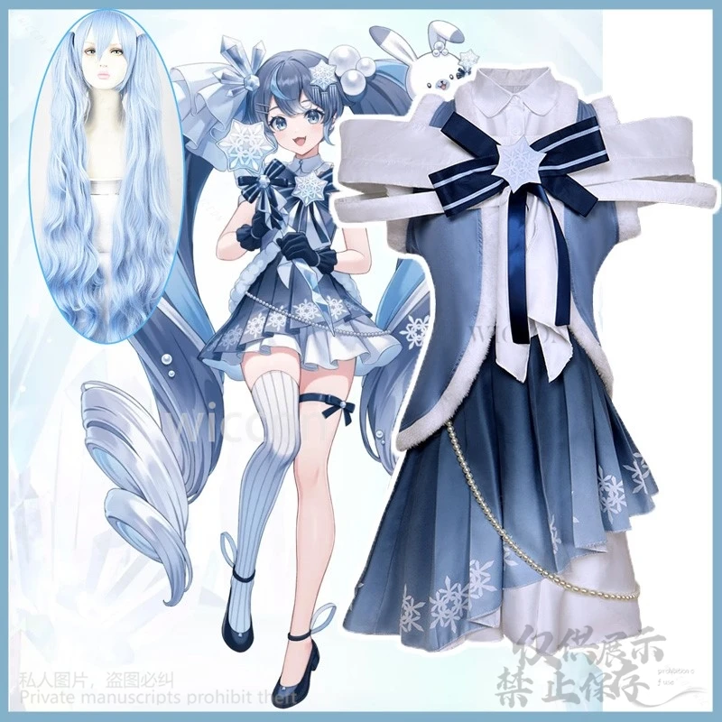 Anime Game Project Colorful Sekai Cosplay 2025 Snow Mikuu Costume Dress Blue Lolita Wigs For New Year Christmas Gifts Customized
Anime Game Project Colorful Sekai Cosplay 2025 Snow Mikuu Costume Dress Blue Lolita Wigs For New Year Christmas Gifts Customized